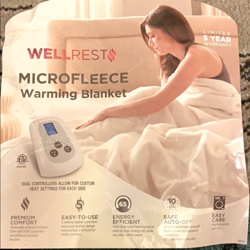 Microfleece heated blanket